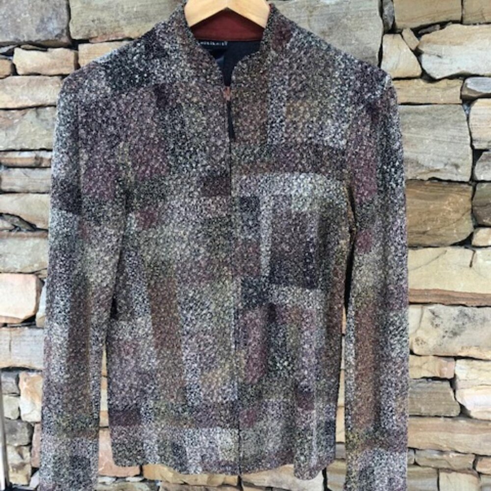 CITIKNITS woven light jacket with zipper